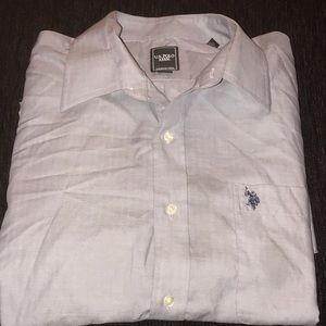 U.S. Polo ASSN. blue dress shirt.